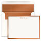 Personalized Metallic Bordered Flat Note Cards - Raised Ink Image 3 of 5